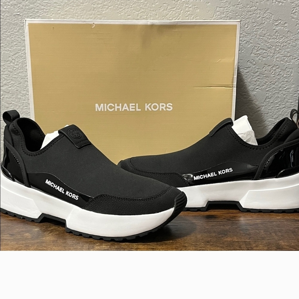 Michael Kors Men's Black Slip-On Sneakers